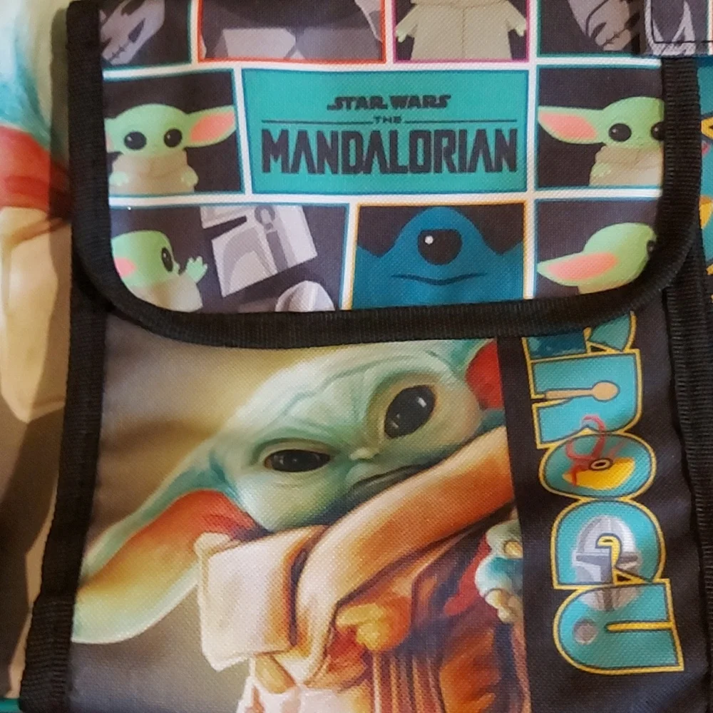 STAR WARS Madalorian GROGU Backpack 🎒 5PC Set - Picture 4 of 5
